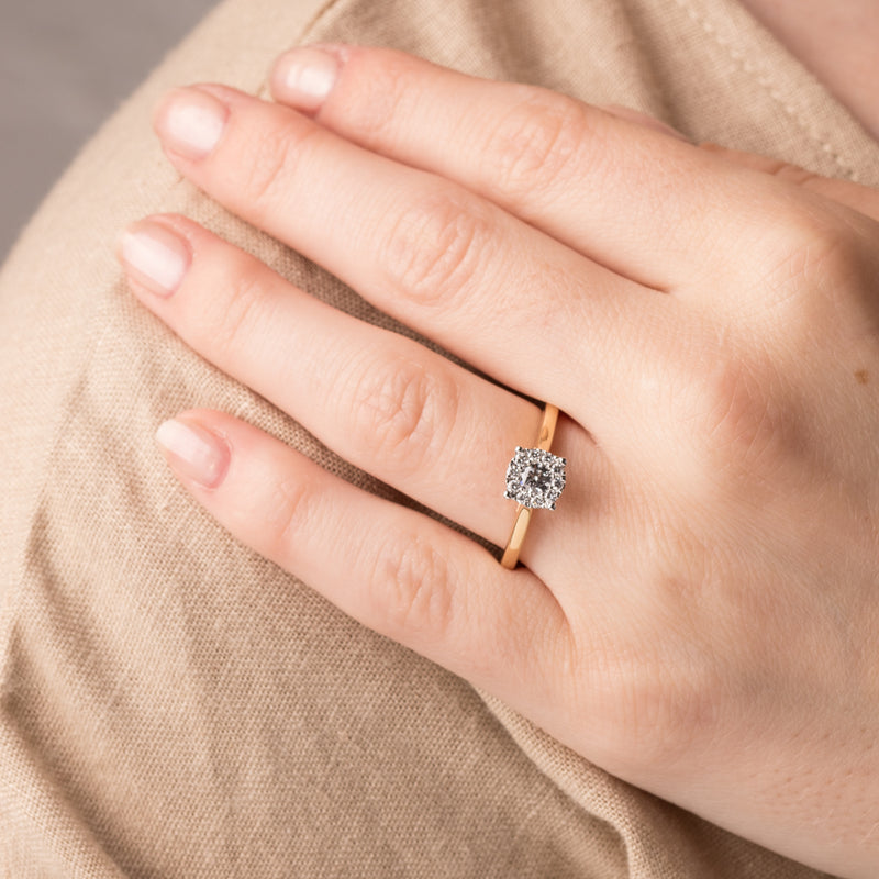 18ct Yellow Gold Diamond Constance Ring-Ring-Walker & Hall