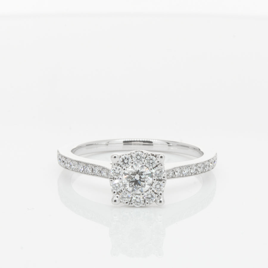 18ct White Gold Diamond Galaxis Ring-Ring-Walker & Hall