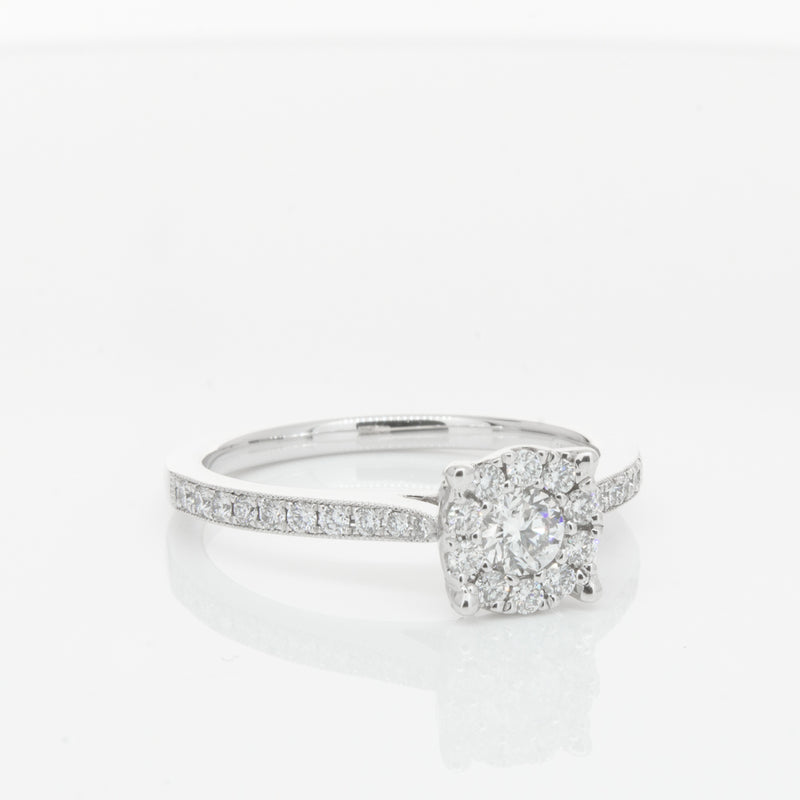 18ct White Gold Diamond Galaxis Ring-Ring-Walker & Hall