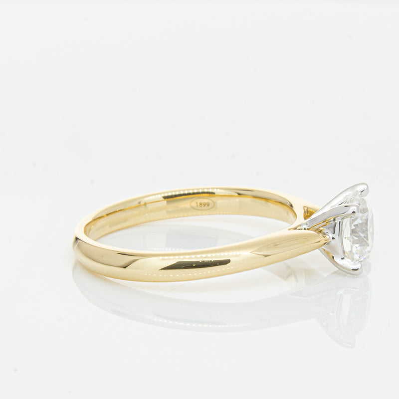 18ct Yellow Gold 1.00ct Diamond Venetian Ring-Ring-Walker & Hall