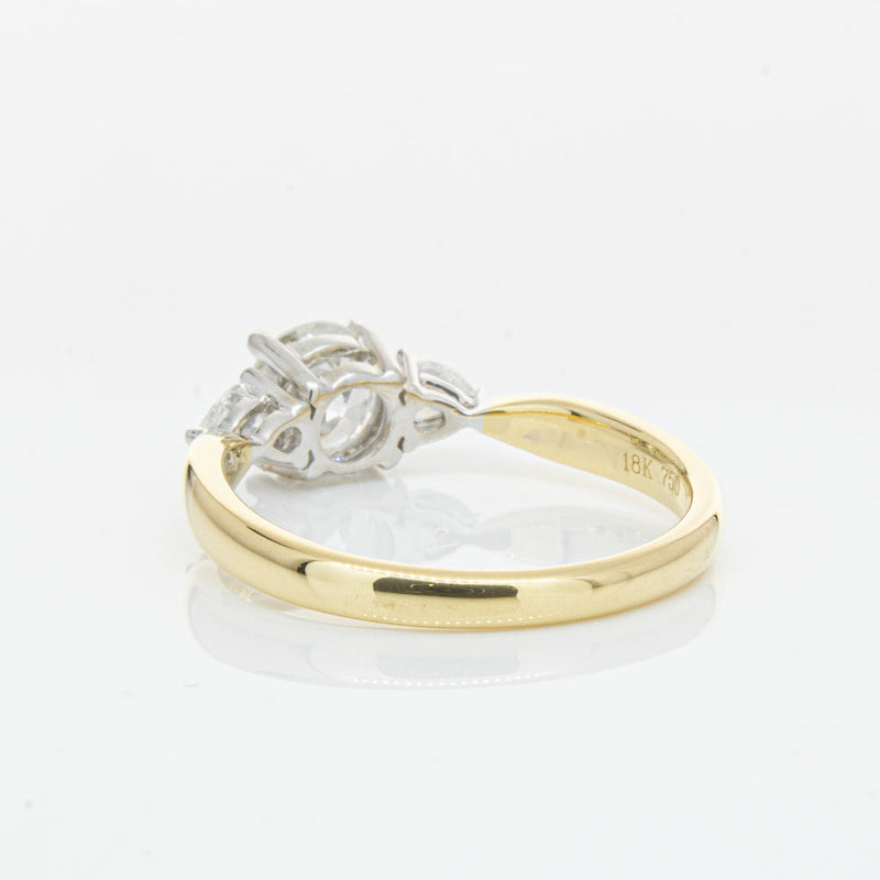18ct Yellow Gold .70ct Diamond Elysian Ring-Ring-Walker & Hall