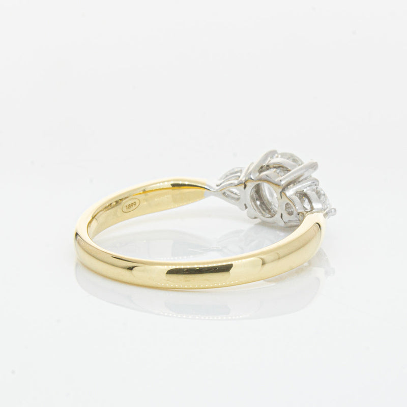 18ct Yellow Gold .70ct Diamond Elysian Ring-Ring-Walker & Hall