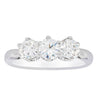 18ct White Gold 1.30ct Diamond Trilogy Ring-Ring-Walker & Hall