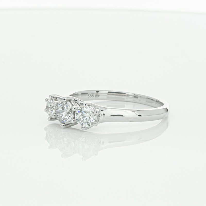 14ct White Gold .70ct Diamond Charis Ring-Ring-Walker & Hall