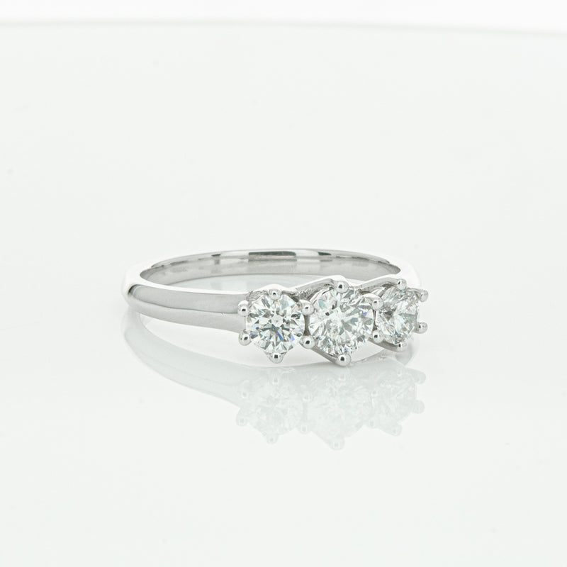 14ct White Gold .70ct Diamond Charis Ring-Ring-Walker & Hall