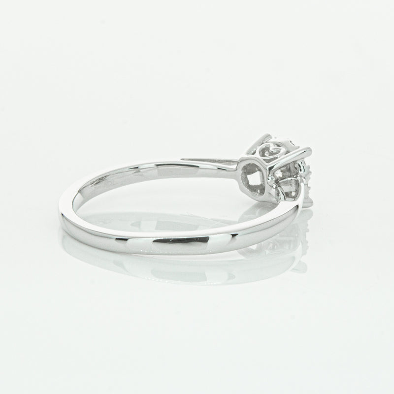 14ct White Gold Diamond Coronet Ring-Ring-Walker & Hall