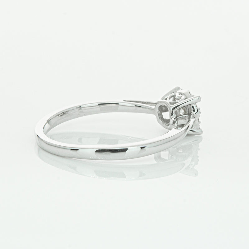 14ct White Gold Diamond Coronet Ring-Ring-Walker & Hall