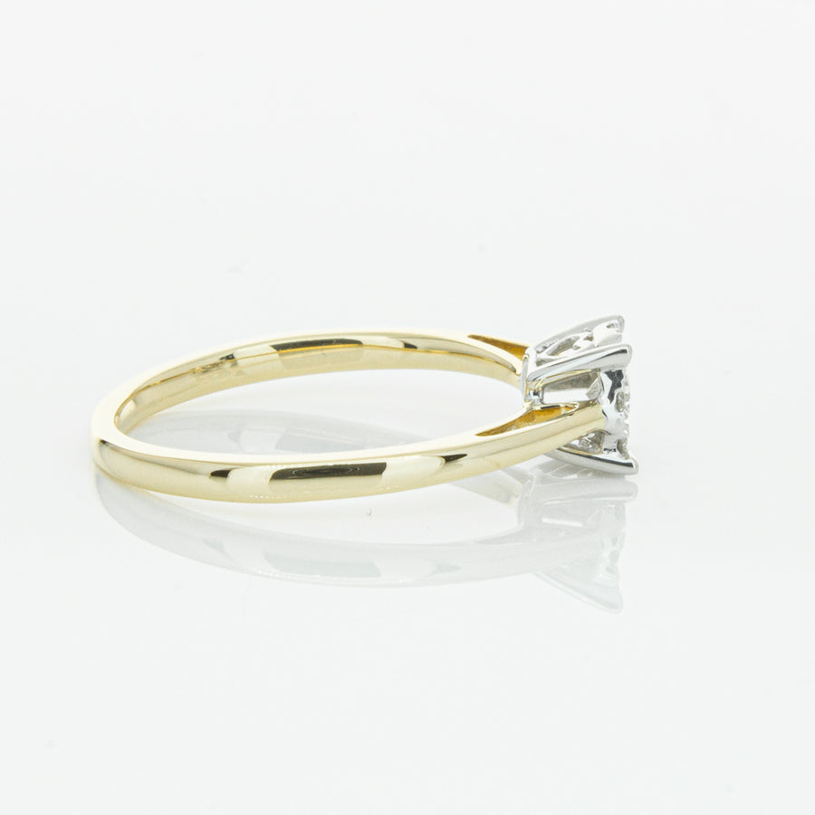 14ct Yellow Gold Diamond Coronet Ring-Ring-Walker & Hall