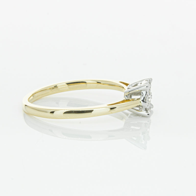 14ct Yellow Gold Diamond Coronet Ring-Ring-Walker & Hall