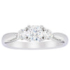 18ct White Gold .50ct Diamond Elysian Ring-Ring-Walker & Hall
