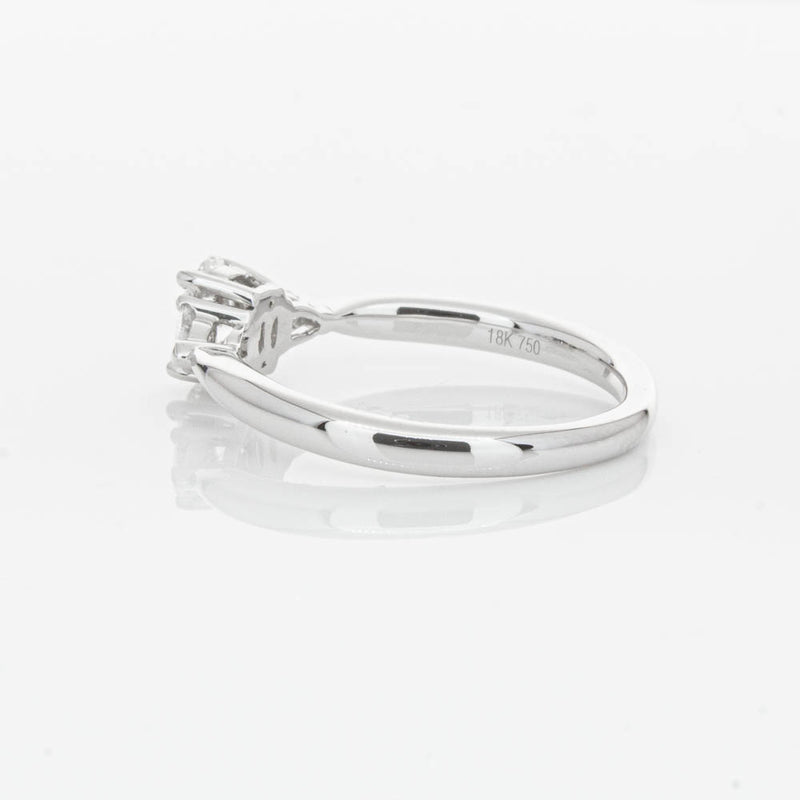 18ct White Gold .40ct Oval Diamond Ayla Ring-Ring-Walker & Hall