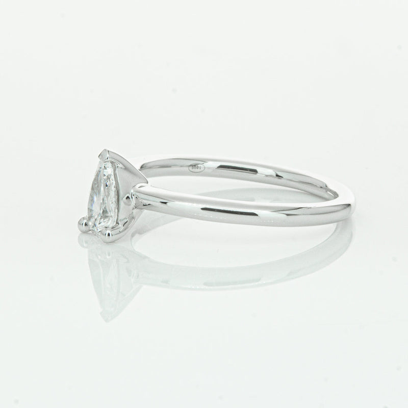 18ct White Gold .40ct Pear Cut Diamond Melba Ring-Ring-Walker & Hall