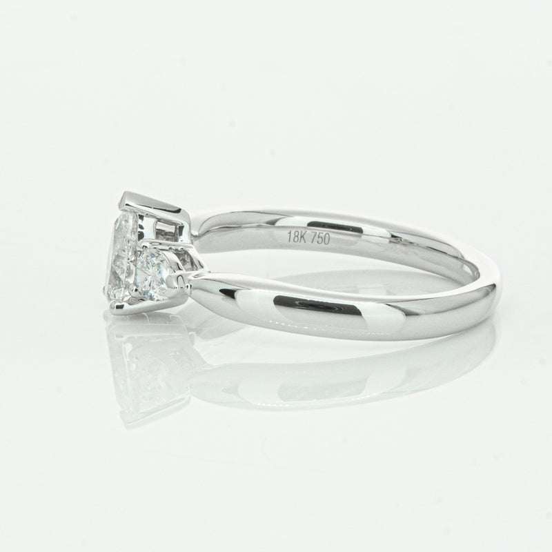 18ct White Gold .52ct Pear Cut Diamond Ayla Ring-Ring-Walker & Hall
