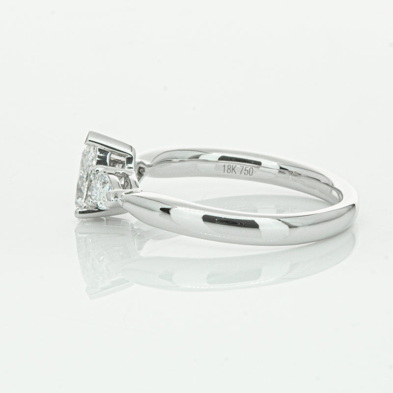 18ct White Gold .52ct Pear Cut Diamond Ayla Ring-Ring-Walker & Hall