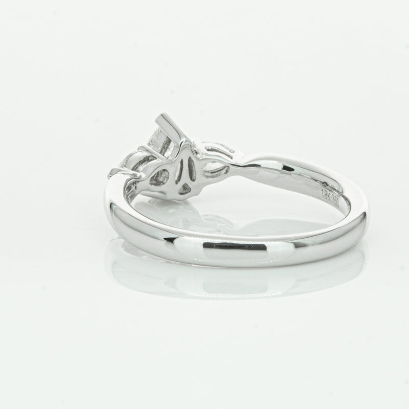 18ct White Gold .52ct Pear Cut Diamond Ayla Ring-Ring-Walker & Hall