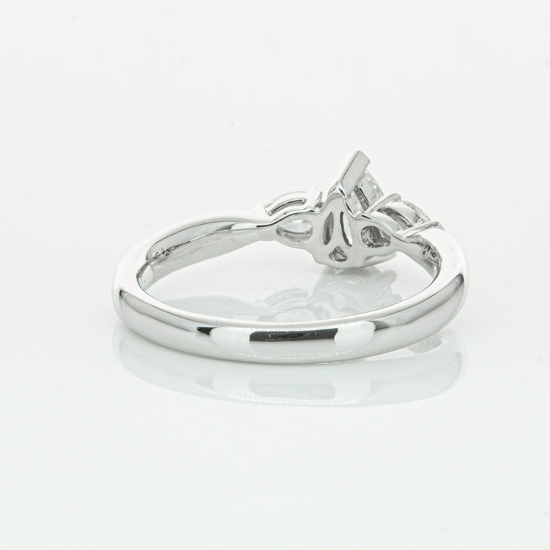 18ct White Gold .52ct Pear Cut Diamond Ayla Ring-Ring-Walker & Hall