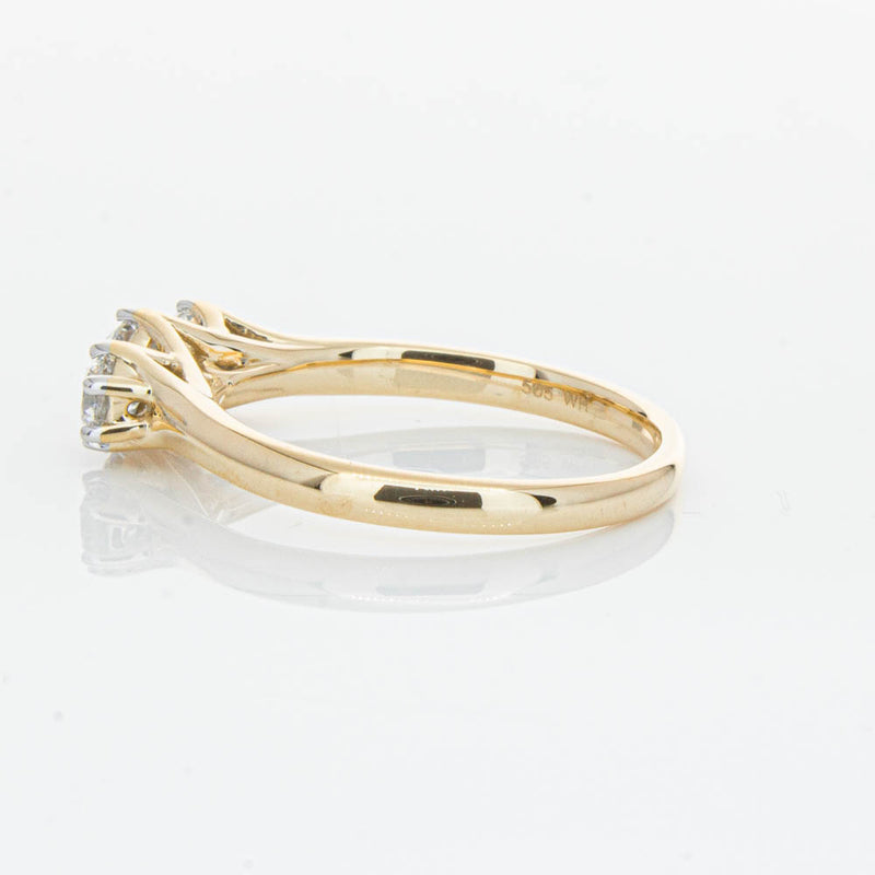 14ct Yellow Gold .70ct Diamond Charis Ring-Ring-Walker & Hall