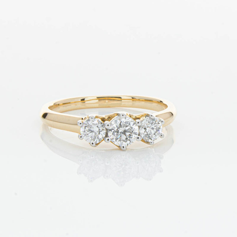 14ct Yellow Gold .70ct Diamond Charis Ring-Ring-Walker & Hall