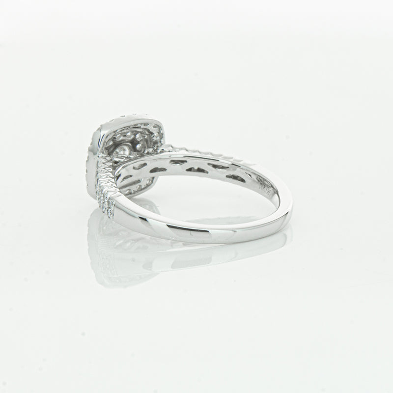 14ct White Gold Diamond Lumiere Ring-Ring-Walker & Hall