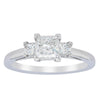 18ct White Gold .80ct Princess Cut Diamond Olympus Ring-Ring-Walker & Hall