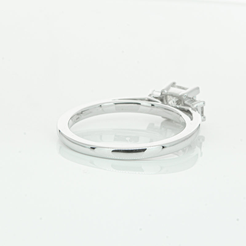 18ct White Gold .80ct Princess Cut Diamond Olympus Ring-Ring-Walker & Hall