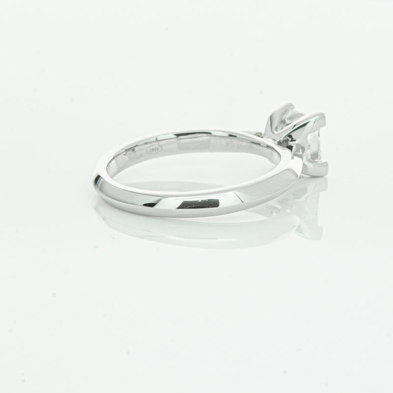 18ct White Gold 1.51ct Princess Cut Diamond Venetian Ring-Ring-Walker & Hall