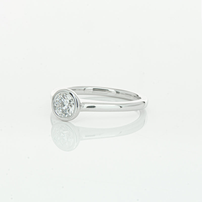 18ct White Gold .50ct Diamond Natalia Ring-Ring-Walker & Hall