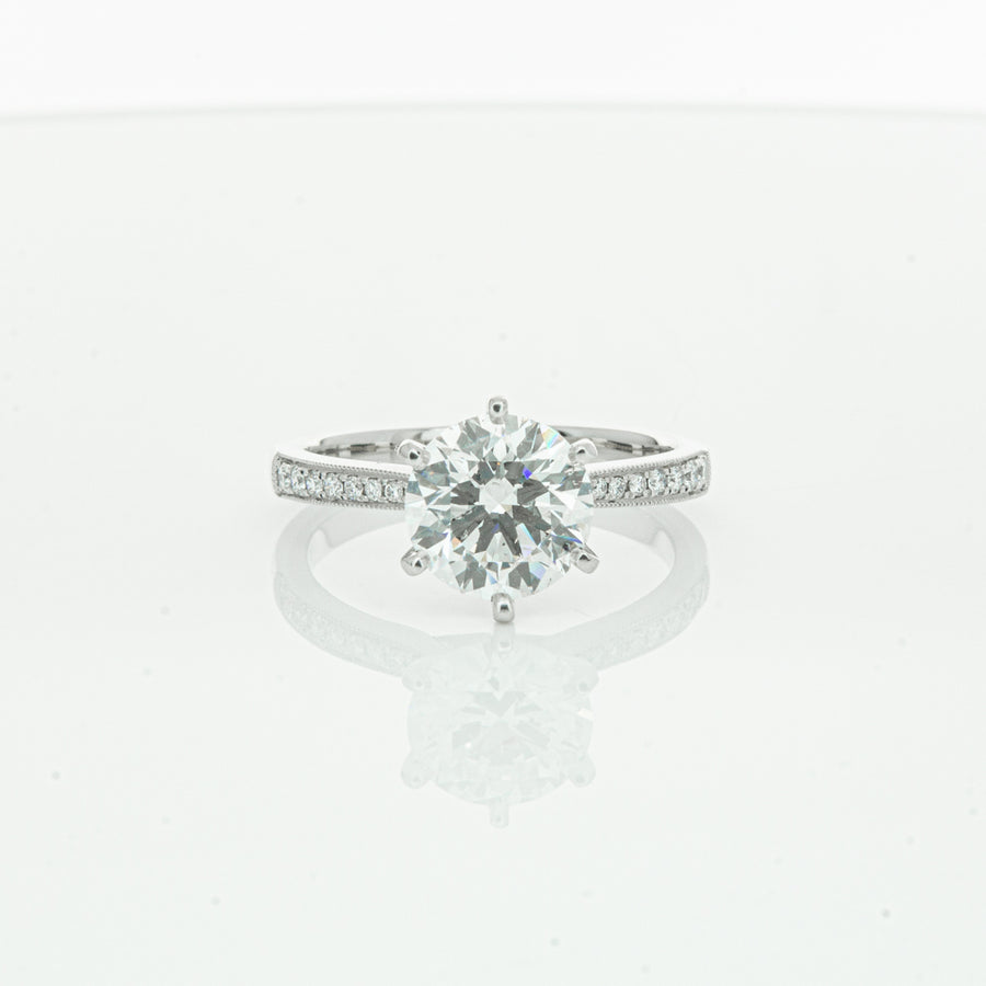 18ct White Gold Diamond Zenith Ring-Ring-Walker & Hall