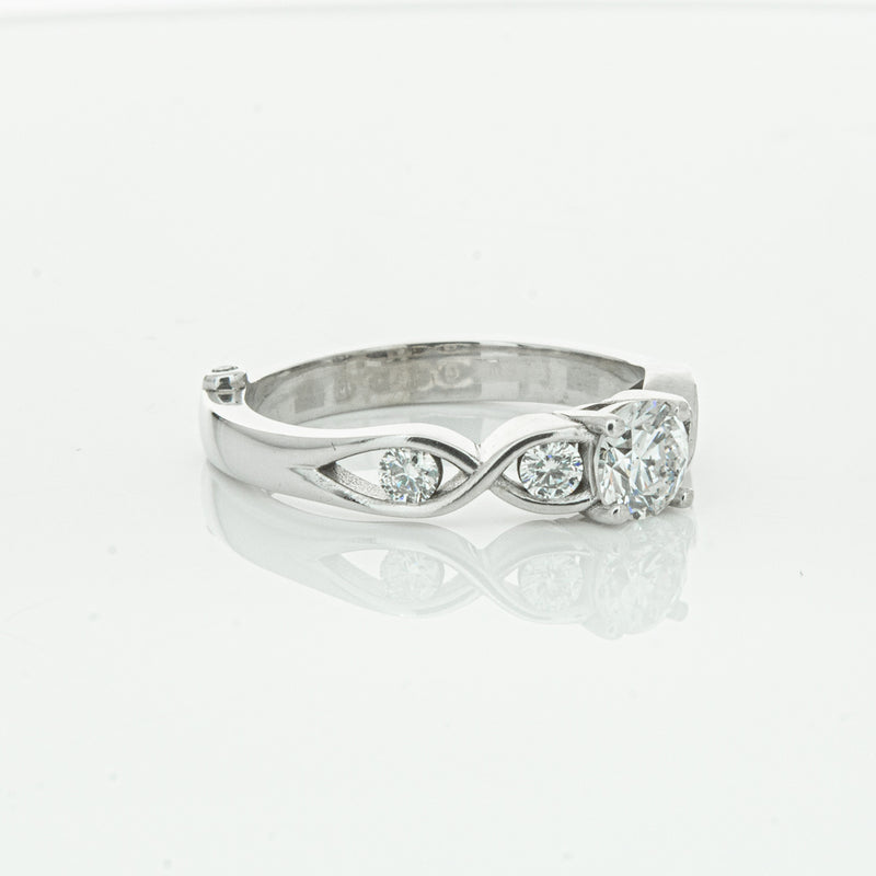 Deja Vu 9ct White Gold .50ct Diamond Ring-Ring-Walker & Hall