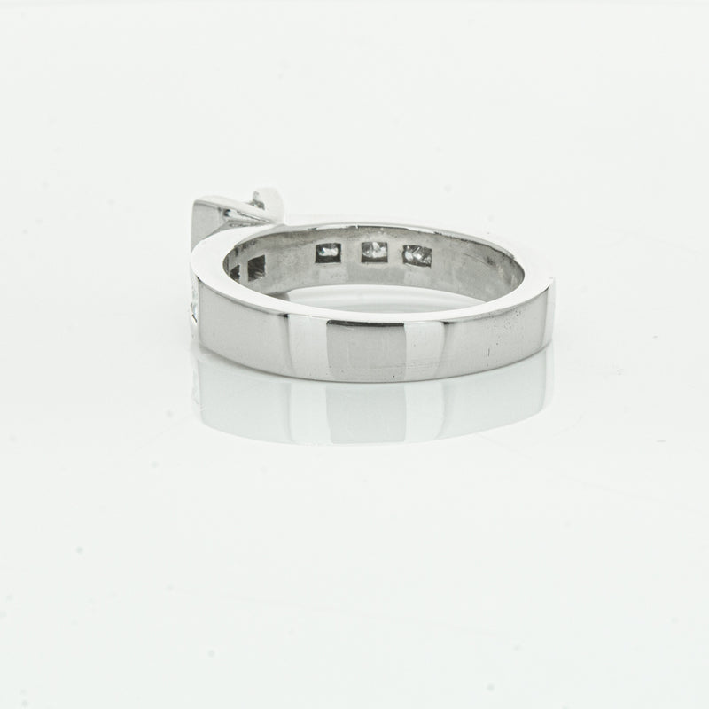 Deja Vu Platinum .58ct Princess Cut Diamond Ring-Ring-Walker & Hall