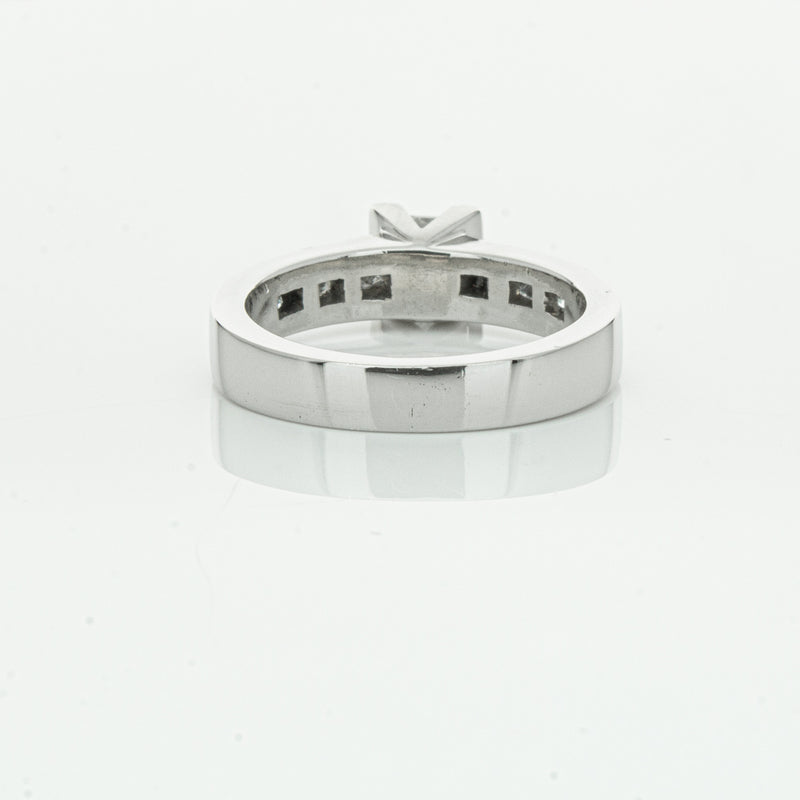 Deja Vu Platinum .58ct Princess Cut Diamond Ring-Ring-Walker & Hall