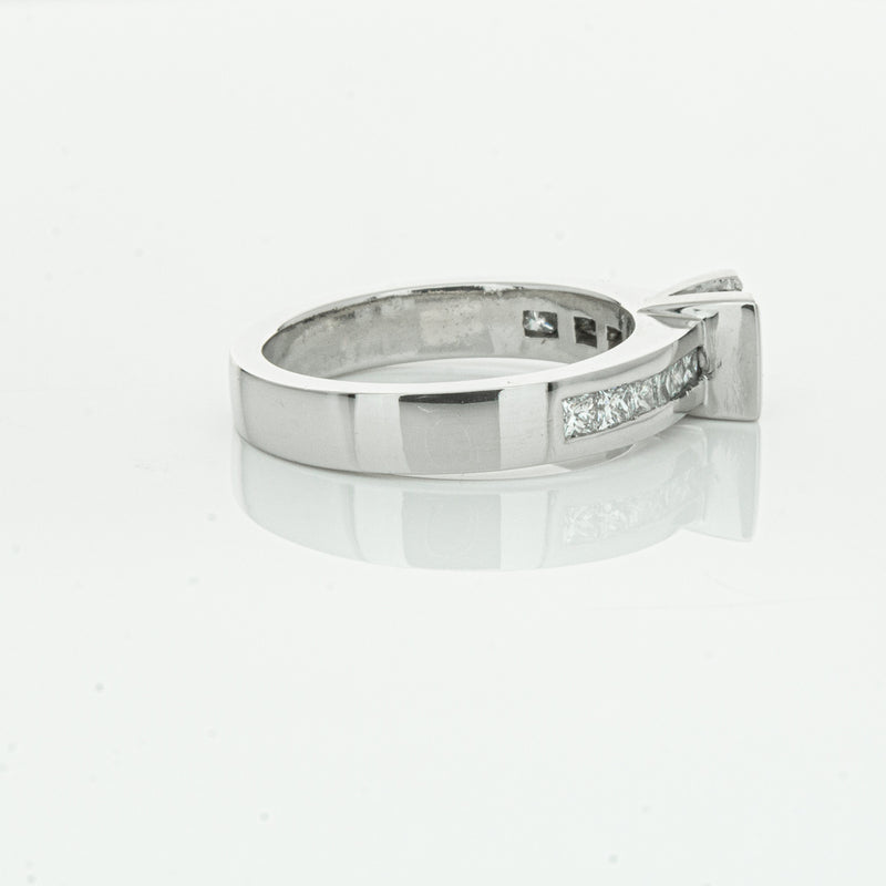 Deja Vu Platinum .58ct Princess Cut Diamond Ring-Ring-Walker & Hall
