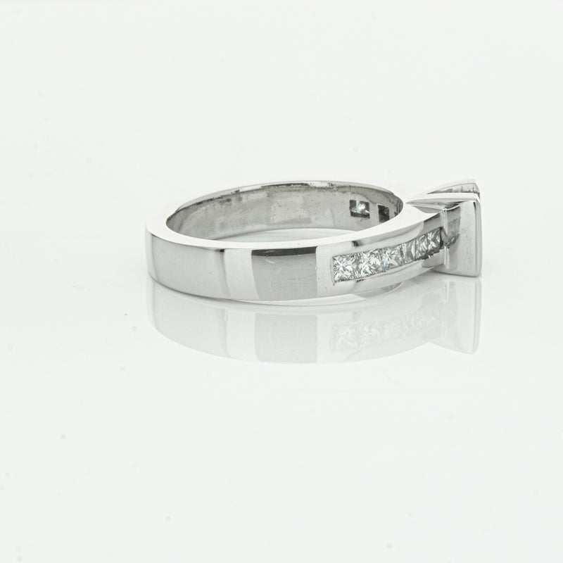 Deja Vu Platinum .58ct Princess Cut Diamond Ring-Ring-Walker & Hall