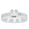 Deja Vu Platinum .58ct Princess Cut Diamond Ring-Ring-Walker & Hall