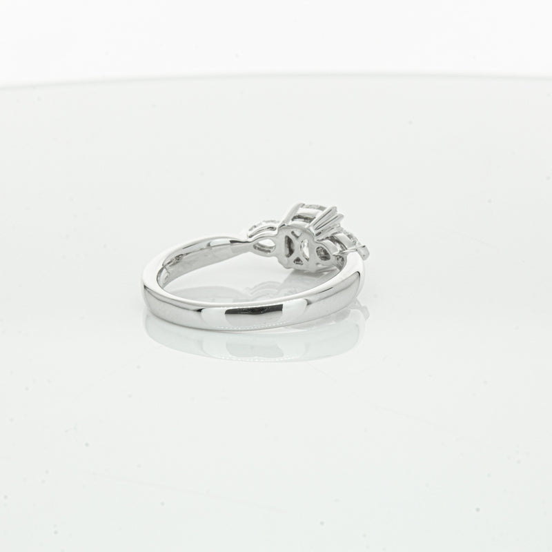18ct White Gold 1.02ct Cushion Cut Diamond Ayla Ring-Ring-Walker & Hall