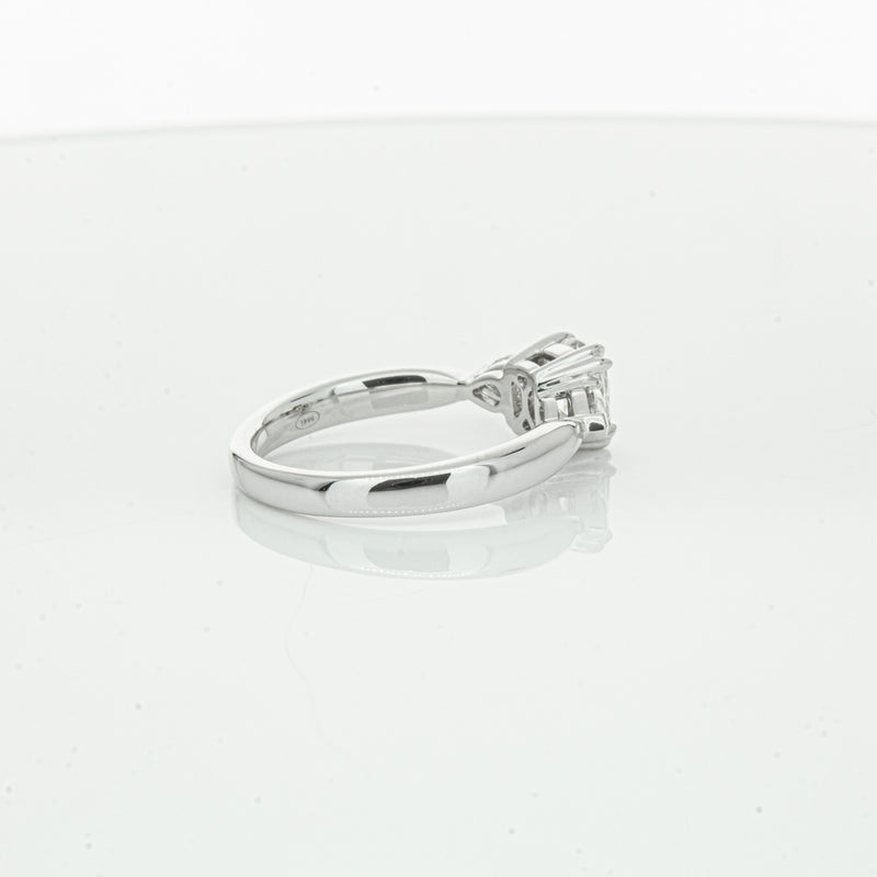 18ct White Gold 1.02ct Cushion Cut Diamond Ayla Ring-Ring-Walker & Hall
