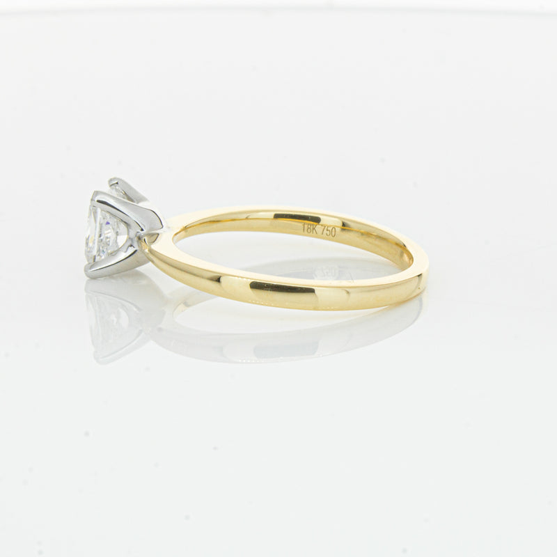 18ct Yellow Gold 1.00ct Princess Cut Diamond Royale Ring-Ring-Walker & Hall