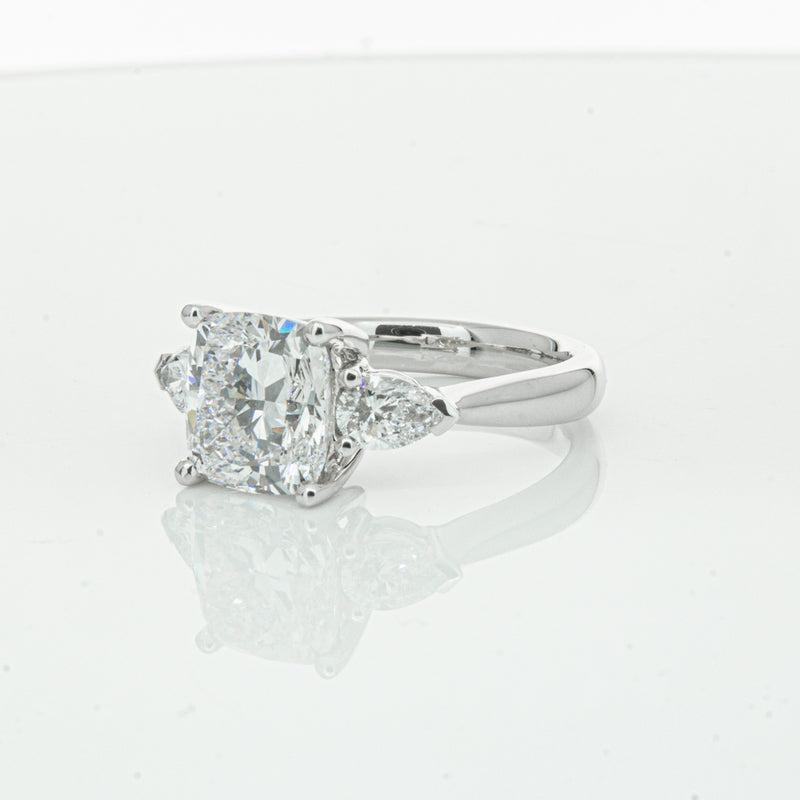 18ct White Gold Cushion Cut Diamond Ayla Ring-Ring-Walker & Hall