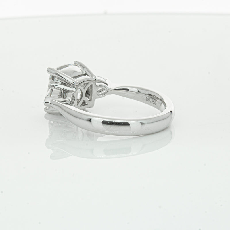 18ct White Gold Cushion Cut Diamond Ayla Ring-Ring-Walker & Hall