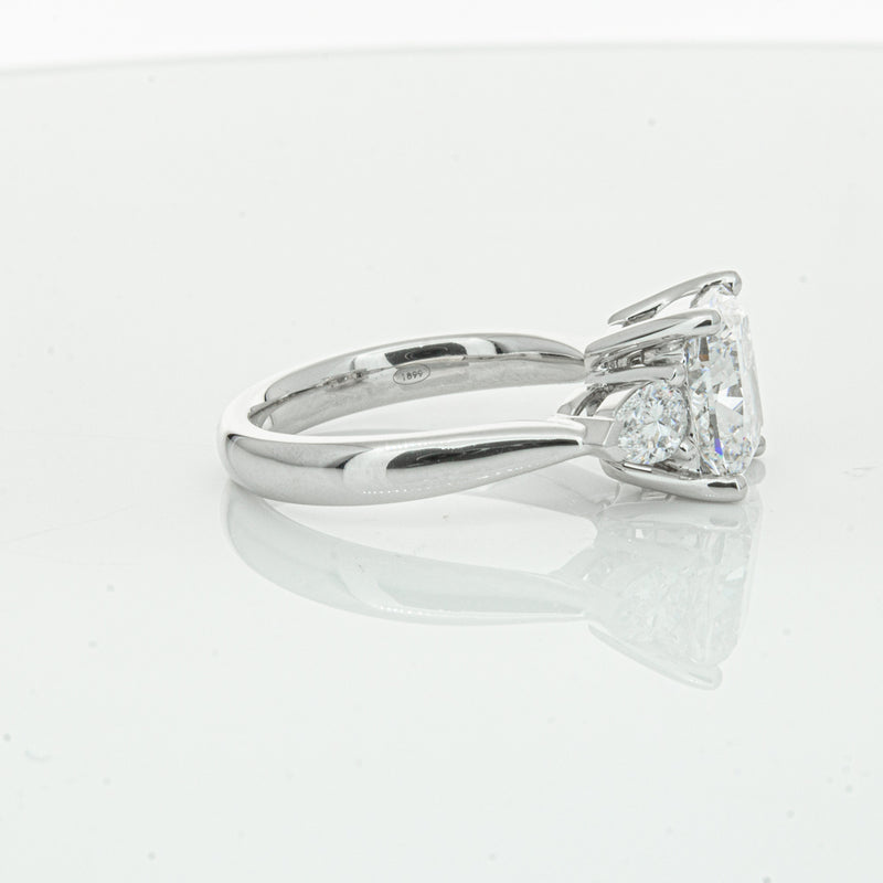 18ct White Gold Cushion Cut Diamond Ayla Ring-Ring-Walker & Hall