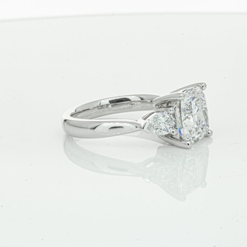 18ct White Gold Cushion Cut Diamond Ayla Ring-Ring-Walker & Hall