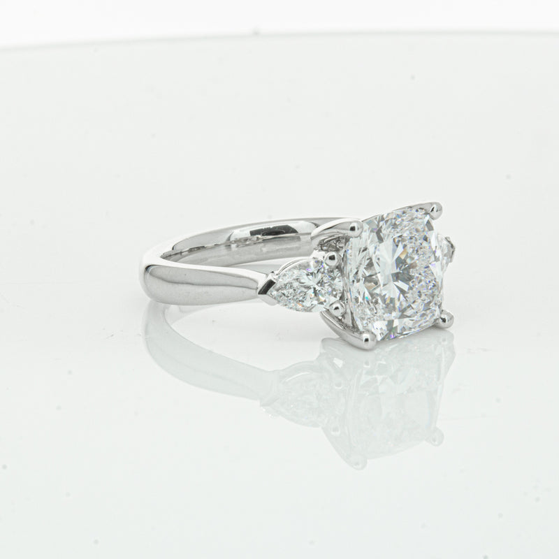 18ct White Gold Cushion Cut Diamond Ayla Ring-Ring-Walker & Hall
