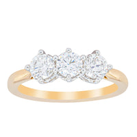 18ct Yellow Gold .93ct Diamond Coronado Ring-Ring-Walker & Hall