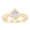 Deja Vu 18ct Yellow Gold .36ct Princess Cut Diamond Ring-Ring-Walker & Hall