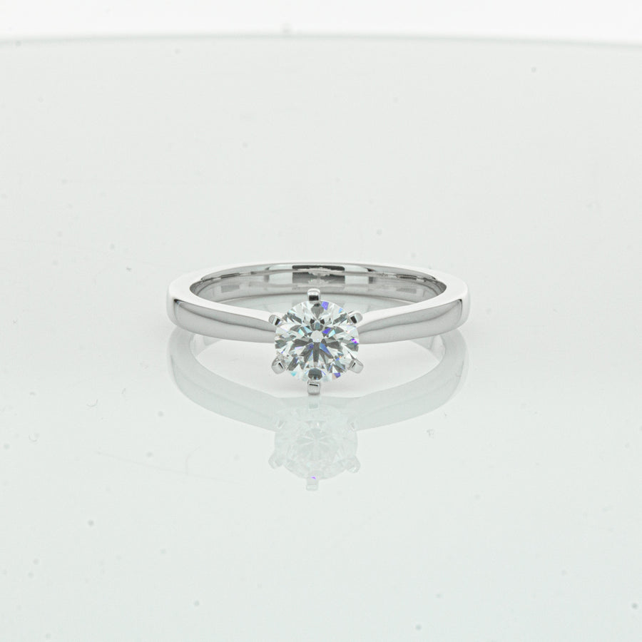 18ct White Gold .56ct Diamond Capri Ring-Ring-Walker & Hall