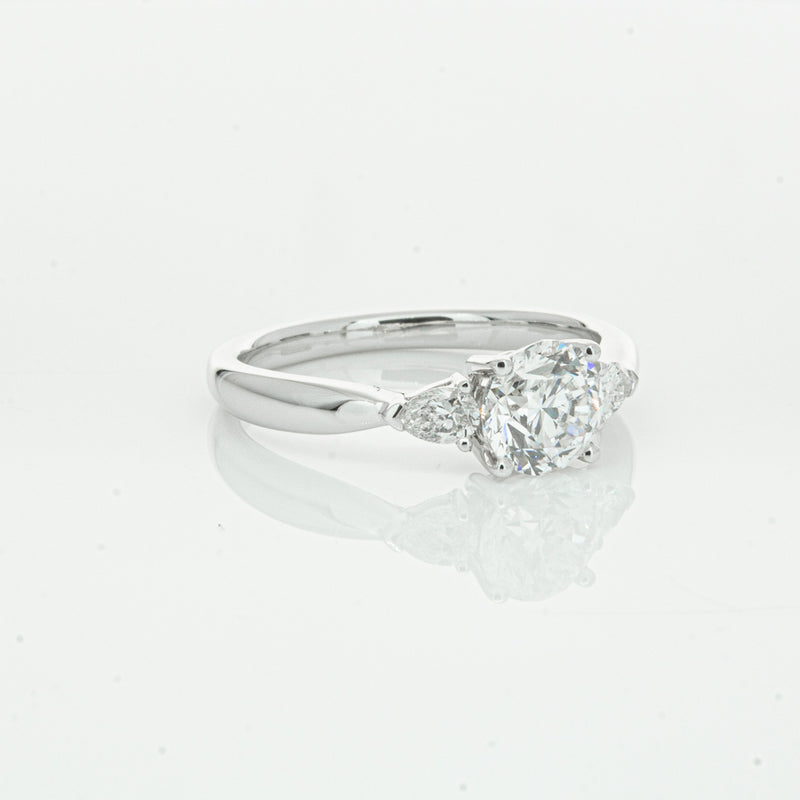 18ct White Gold 1.00ct Diamond Ayla Ring-Ring-Walker & Hall