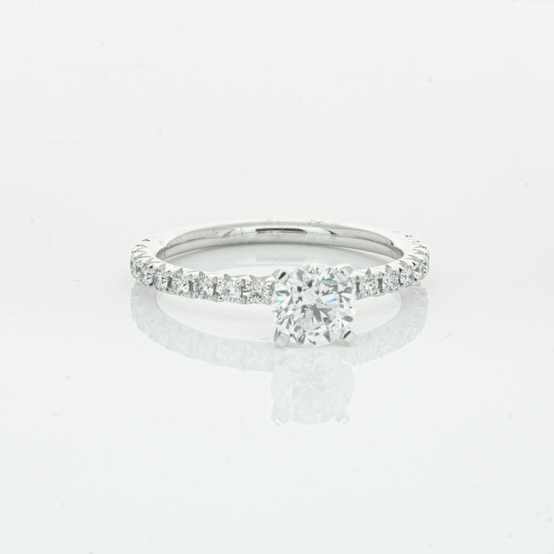 18ct White Gold .75ct Diamond Comet Ring-Ring-Walker & Hall