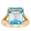 14ct Yellow Gold Blue Topaz Verona Ring-Ring-Walker & Hall