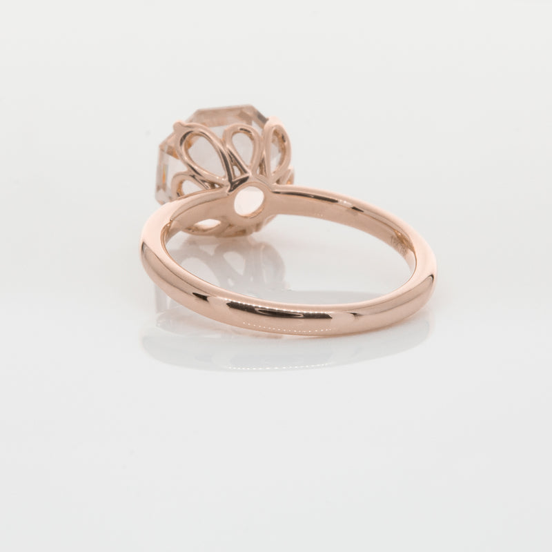 18ct Rose Gold Morganite Octavia Ring-Ring-Walker & Hall