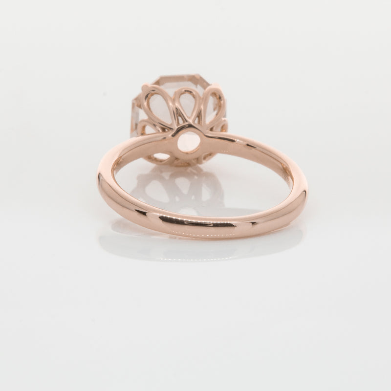 18ct Rose Gold Morganite Octavia Ring-Ring-Walker & Hall